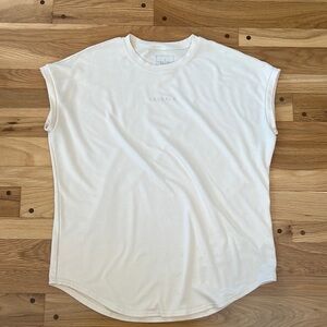 YoungLA Cap Sleeve Rambo Shirt in Cream - Men’s XL